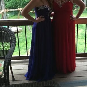Blue prom dress